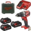 MILWAUKEE TRAPANO BATTENTE 18 Volt 2,0Ah Compact Brushless- M18 CBLPD-203C